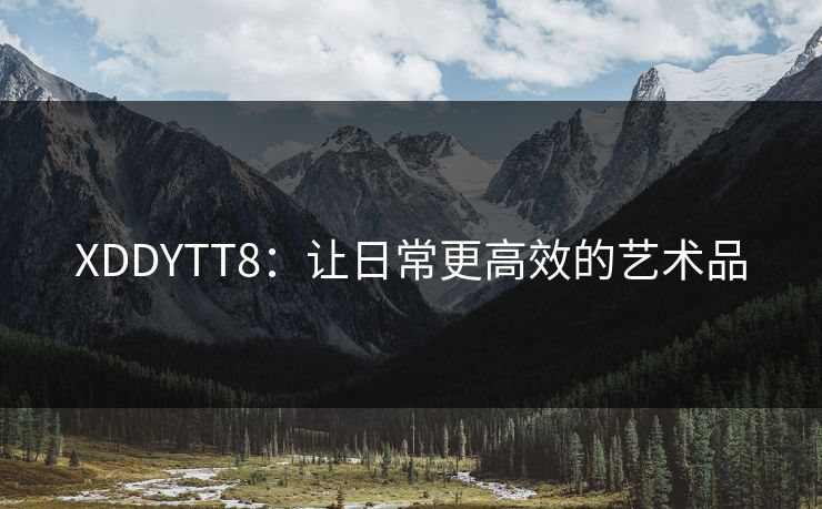 XDDYTT8:让日常更高效的艺术品